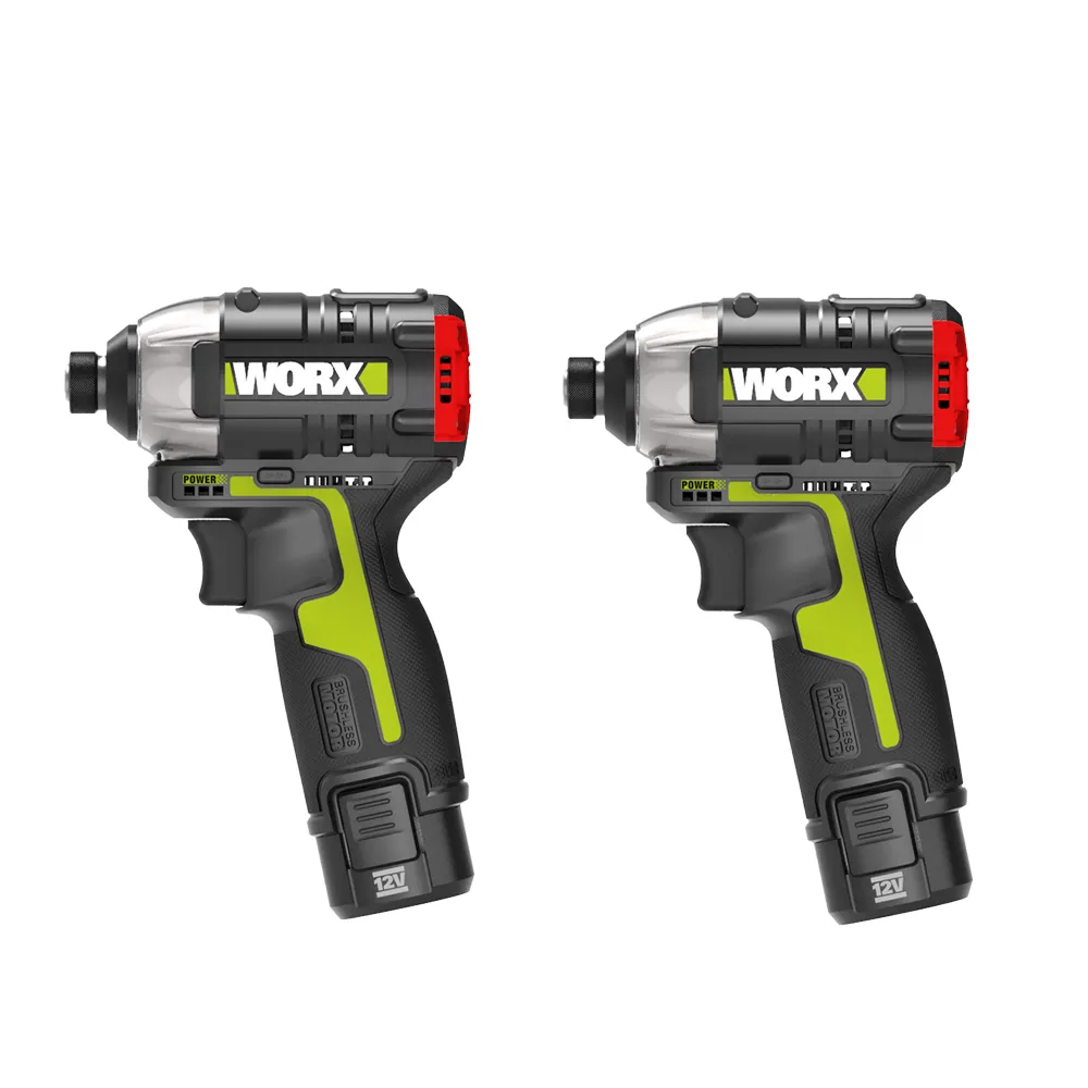 【WORX 威克士】12V 無刷鋰電衝擊起子機雙機組 WU132+WU132(WU922)