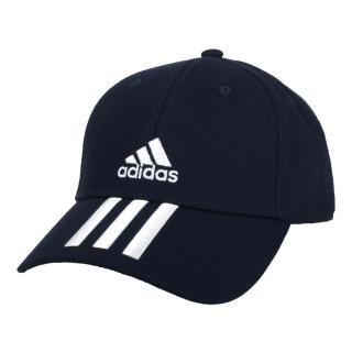 【adidas 愛迪達】運動帽-純棉 老帽 防曬 遮陽 運動 帽子 愛迪達 丈青白(HN1037)