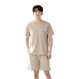 【魚樂】莫代爾涼感男式兩件式睡衣 1套(涼感/男睡衣/家居服)
