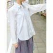 【UUIN】Light Collection _ 可拆式白襯衫(女裝 兩件式 無袖 長袖)