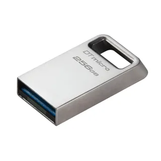 【Kingston 金士頓】DataTraveler Micro 高質感金屬 256GB 小巧 USB 隨身碟(DTMC3G2/256GB)