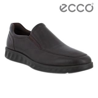 【ecco】S LITE HYBRID 輕巧混合套入式休閒鞋 男鞋(摩卡棕 52031402178)