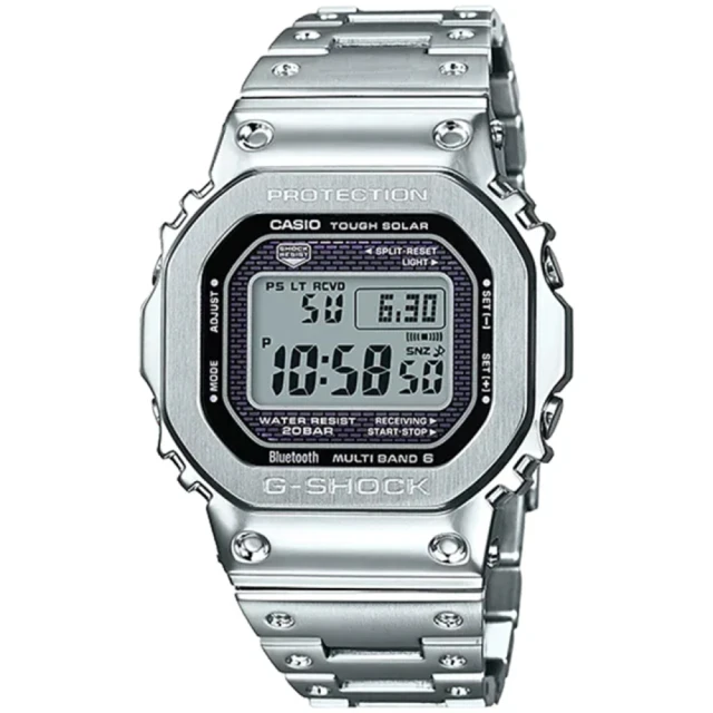 【CASIO 卡西歐】G-SHOCK 搭載藍牙連線功能及世界六局標準電波腕錶43.2mm(GMW-B5000D-1)
