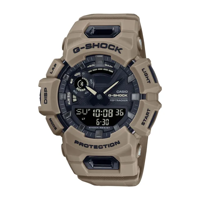 【CASIO 卡西歐】G-SHOCK 藍牙 都市跑步訓練 計步 運動手錶(大地棕_GBA-900UU-5A)