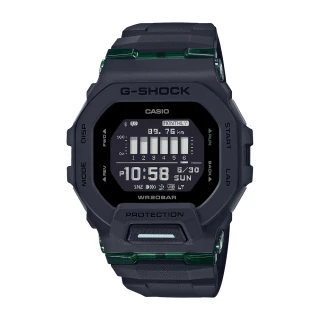 【CASIO 卡西歐】G-SHOCK  經典方型 藍牙運動手錶(黑_GBD-200UU-1)