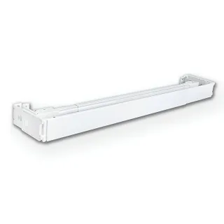 【Home Desyne】台灣製 M型外搭寬板伸縮軌道窗簾盒(213-396cm)