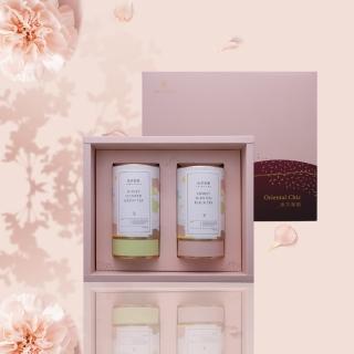 【小葉覓蜜】雙罐茶葉禮盒-花蓮舞鶴蜜香紅茶 No1484+毫香蜜綠 No.1330(150g/2罐附提袋)