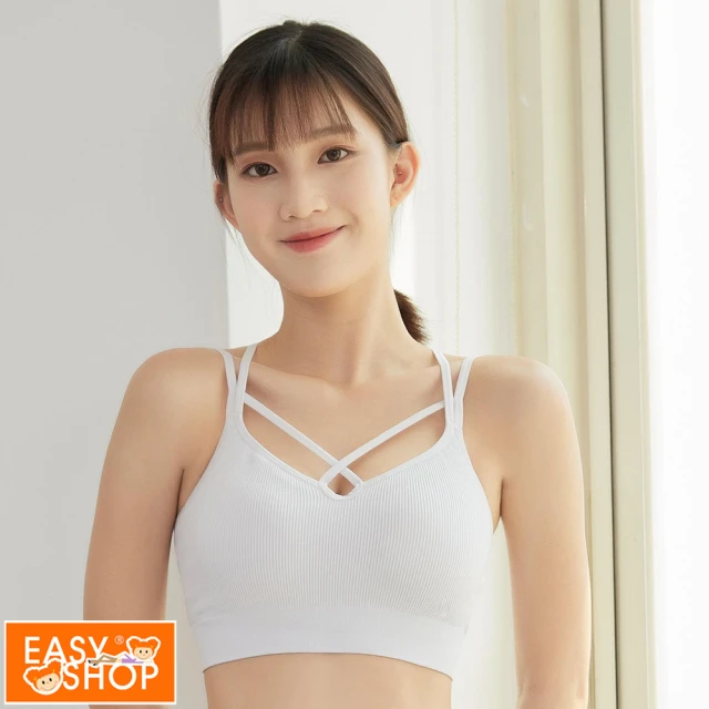 EASY SHOP RUN愛運動-FREE LIFE運動背心美背BRA TOP(冰晶灰)