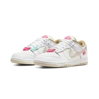 【NIKE 耐吉】Nike Dunk Low Bling White Tan Pink 拼接 桃紅 奶茶 DX6060-121