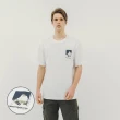 【Hang Ten】男女裝-100%純棉台灣山岳印花短袖T恤(多款選)