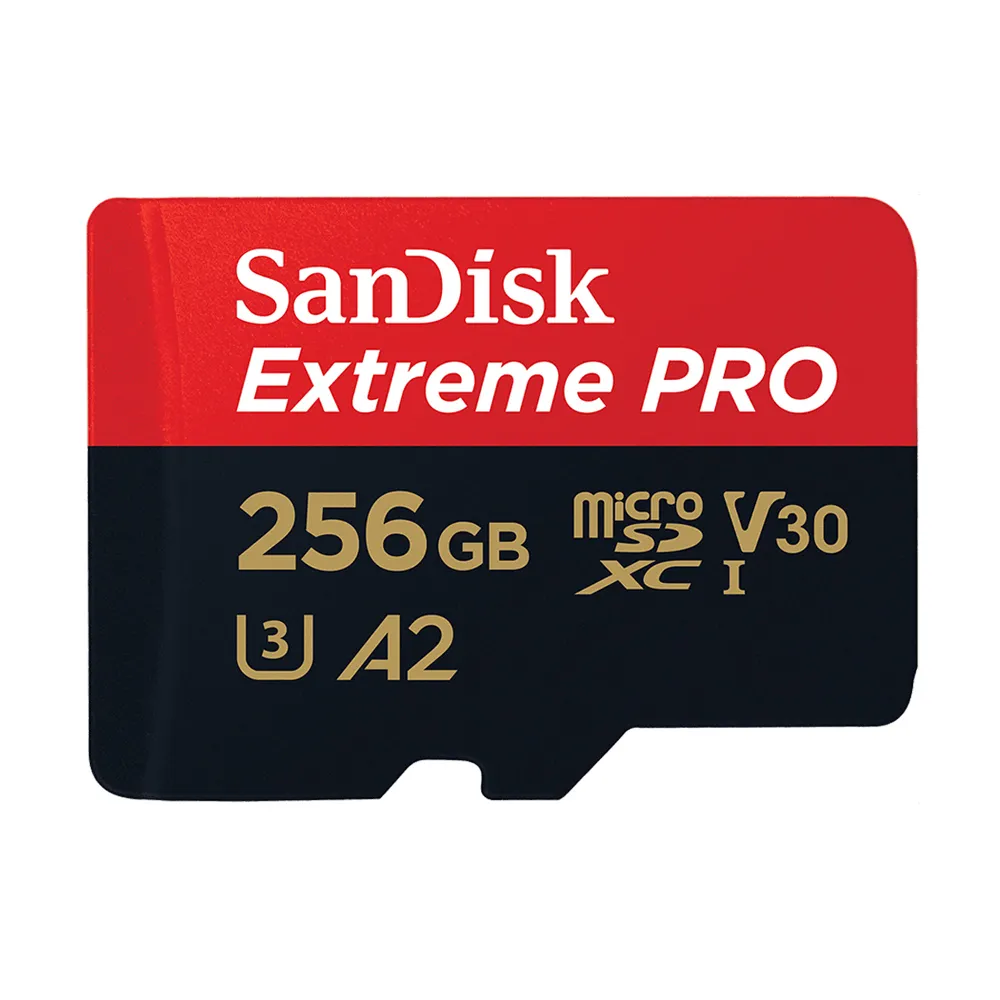 【SanDisk 晟碟】256GB 200MB/s Extreme Pro microSDXC U3 V30 A2 記憶卡(平輸 附轉卡)