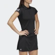 【adidas 愛迪達】Club 3 Str Polo    女 Polo衫 短袖 上衣 網球 吸濕 排汗 愛迪達 黑(FK6985)