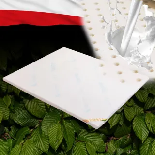 【LooCa】2.5cm泰國乳膠床墊-搭贈水漾天絲布套(加大6尺★限量出清)