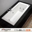 【JTAccord 台灣吉田】T-131-170 嵌入式壓克力按摩浴缸