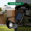 【KINYO】太陽能LED投射燈2入組(造景燈/庭園燈/戶外燈 GL-5130)