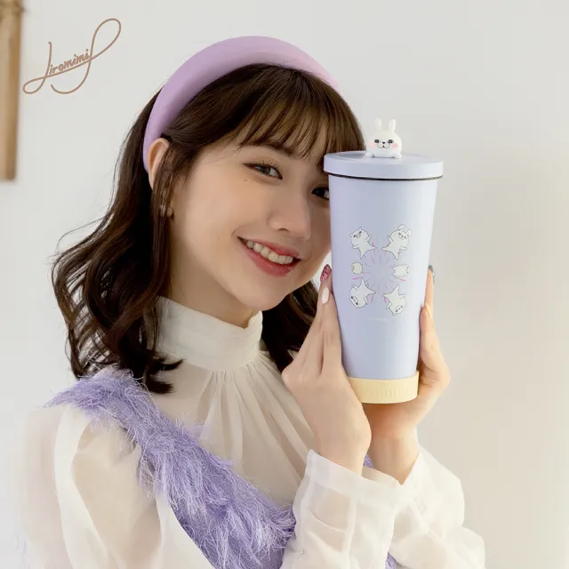 【Hiromimi】YOSISTAMP不鏽鋼內瓷吸管杯750ml(2款可選)