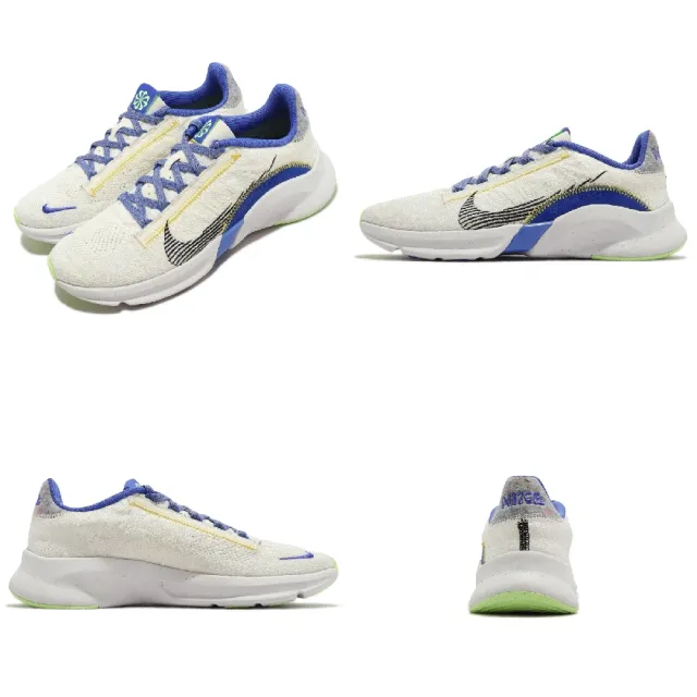 【NIKE 耐吉】訓練鞋 Wmns Superrep Go 3 NN FK 女鞋 白 藍 針織 健身 有氧 運動鞋(DH3393-102)