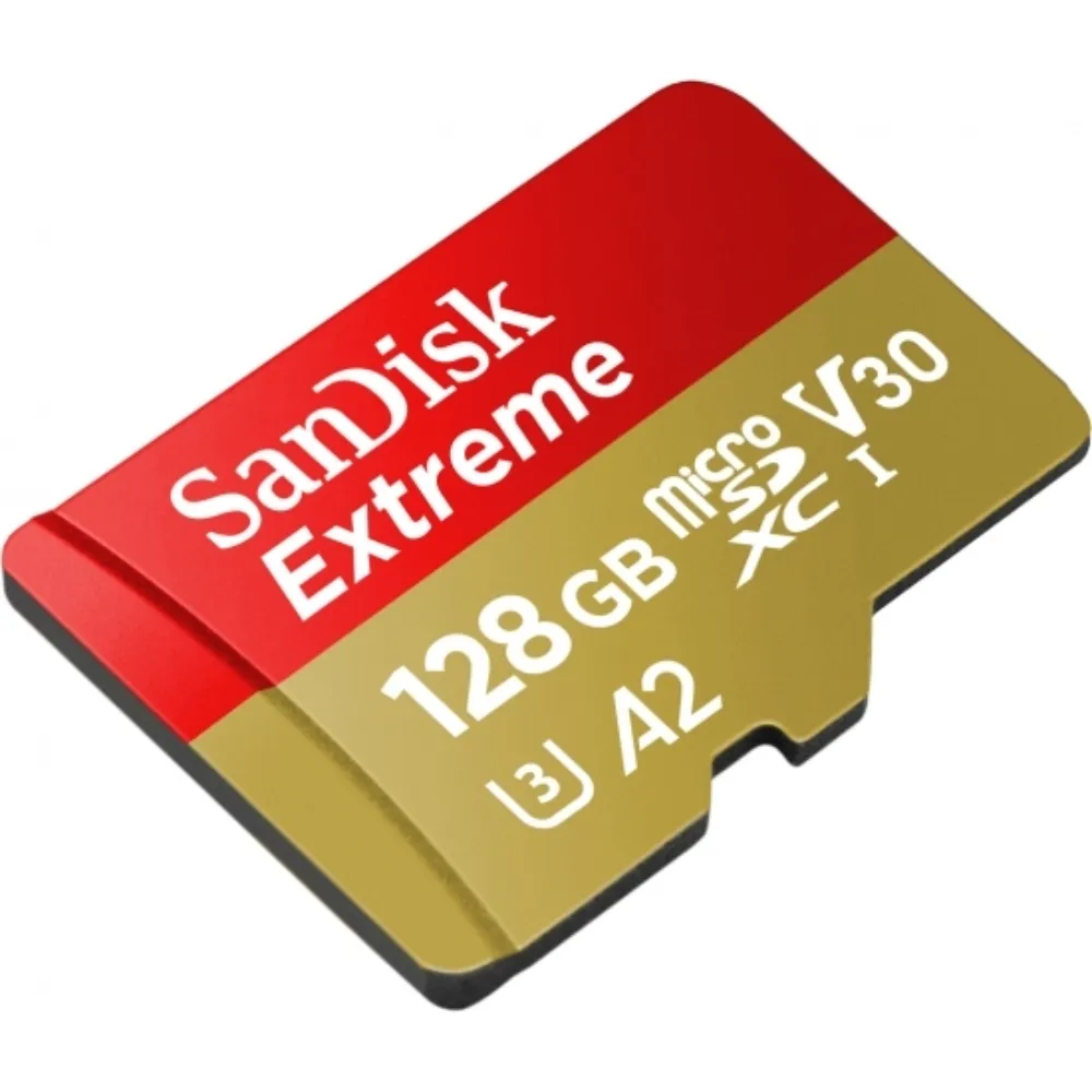 【SanDisk 晟碟】[極速升級 全新版] 128GB Extreme microSDXC V30 A2 記憶卡(讀取190MB/s 原廠永久保固)