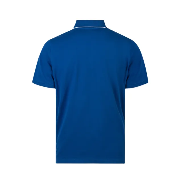 【Timberland】男款寶藍色簡潔品牌字母印花POLO衫(A6A2NCY5)