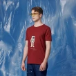 【JOHN HENRY】美國棉太空人短袖T恤-酒紅