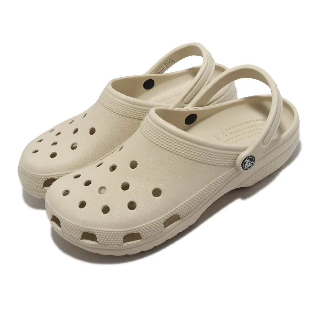 【Crocs】布希鞋 Classic 男鞋 女鞋 骨白色 洞洞鞋 克駱格 經典款 卡駱馳(100012Y2)