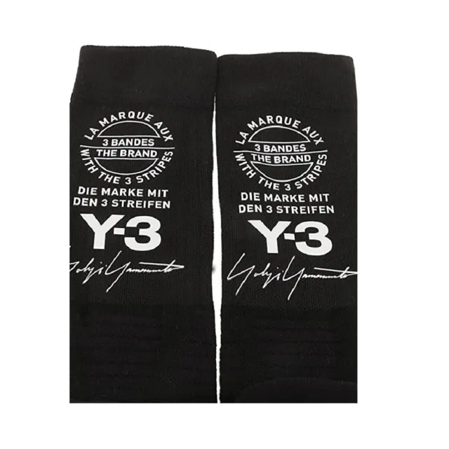 【Y-3 山本耀司】Y-3 TUBE SOCKS 15週年限定 LOGO 小腿襪 中筒襪 黑白兩色(山本耀司 小腿襪)