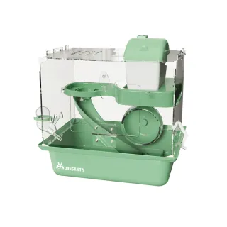 【星優】倉鼠籠 鼠籠(亞克力+滑滑梯+跑輪)