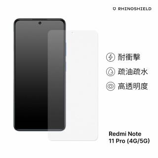 【RHINOSHIELD 犀牛盾】小米 Redmi Note 11 Pro Global 4G/5G 耐衝擊手機螢幕正面保護貼(原廠出貨)