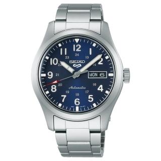 【SEIKO 精工】5 Sports 飛行潮流運動機械錶-藍x銀/39.4mm 雙12限定(SRPG29K1/4R36-10A0B)