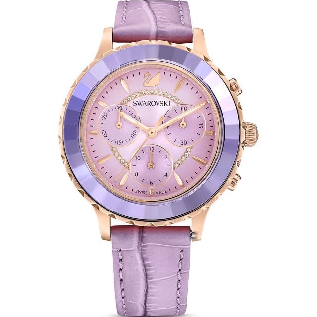 【SWAROVSKI 施華洛世奇】Octea Lux Chrono手錶 38女王節(5632263)