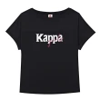 【KAPPA】義大利時尚女短袖針織圓領T恤(黑 32191YW005)