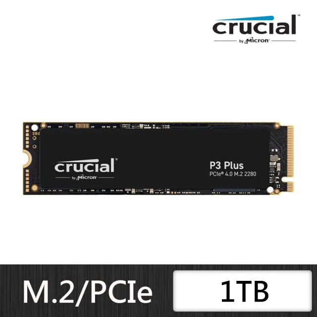 Crucial 美光】P3 Plus PCIe M.2 1000GB 固態硬碟SSD - momo購物網