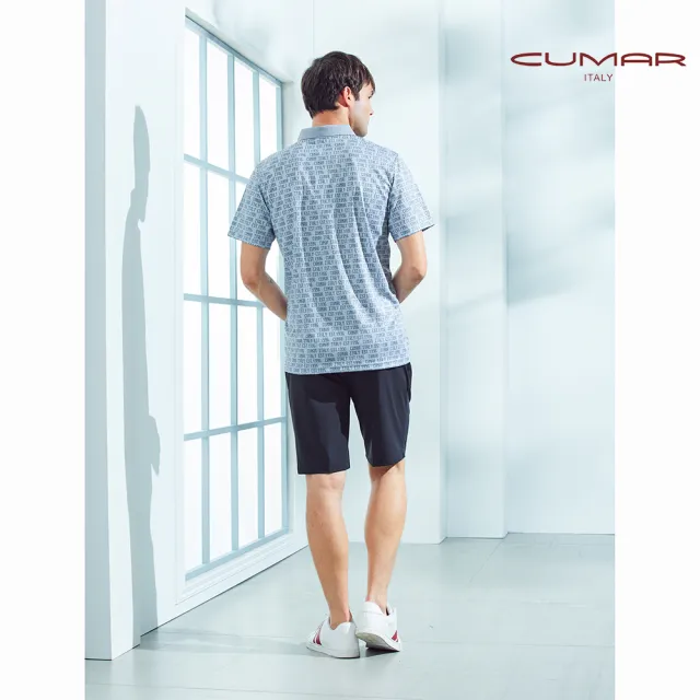 【CUMAR】羅紋領熱昇華POLO衫/228220(HICOOL)