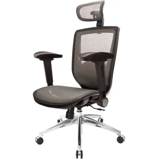 【GXG 吉加吉】高背全網 電腦椅 鋁腳/4D弧面摺疊扶手(TW-81X6 LUA1D)