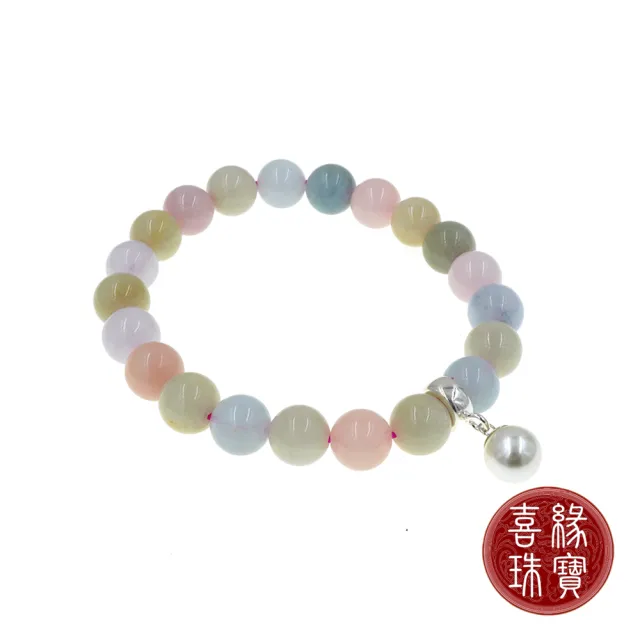 【喜緣玉品】天然摩根石 珠飾圓滿 手串