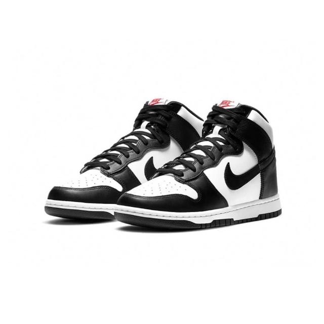 【NIKE 耐吉】Nike Dunk High Black White 黑白 紅標 女鞋 DD1869-103