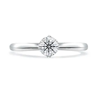 【King Star】Ideal Cut系列 18K 天然鑽戒 光芒八心八箭(D VVS / 30分視覺效果)