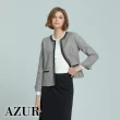 【AZUR】小香風毛毛滾邊短版夾克-3色