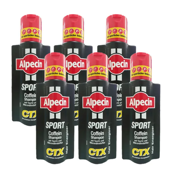 【Alpecin】CTX SPORT 運動型 咖啡因洗髮露 250ml 6入組(德國髮現工程)