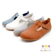 【101 玩Shoes】mit.大尺碼文青瑪麗珍T字舒適休閒鞋(白色/灰色/藍色/棕色 41-44碼)