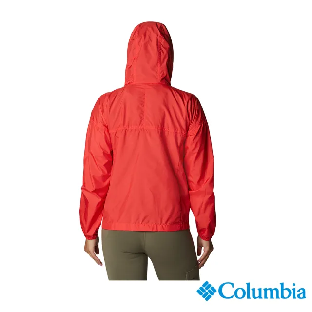 【Columbia 哥倫比亞 官方旗艦】女款- Omni-Shade UPF40防曬風衣-紅色(UWR74490RD / 2022年春夏商品)
