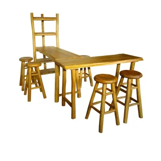 【吉迪市柚木家具】柚木吧台桌+櫃 HYSS161A+C(不包含吧台椅 餐桌 置物櫃 吧台 酒吧 層架)