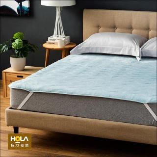 【HOLA】法蘭絨防靜電保暖墊加大-霧綠(加大)