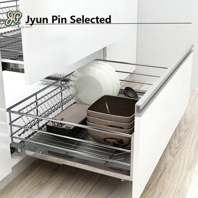 【Jyun Pin 駿品裝修】JAS三邊碗盤拉籃KD790J