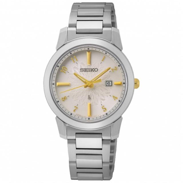 【SEIKO 精工】LUKIA 自信魅力太陽能女錶-金x銀/31mm 雙12限定(SUT413J1/V137-0DK0KS)
