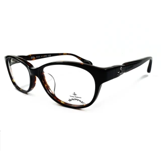 【Vivienne Westwood】ANGLO MANIA系列－獨特側邊流線設計款光學眼鏡(AN290-01－咖琥珀)