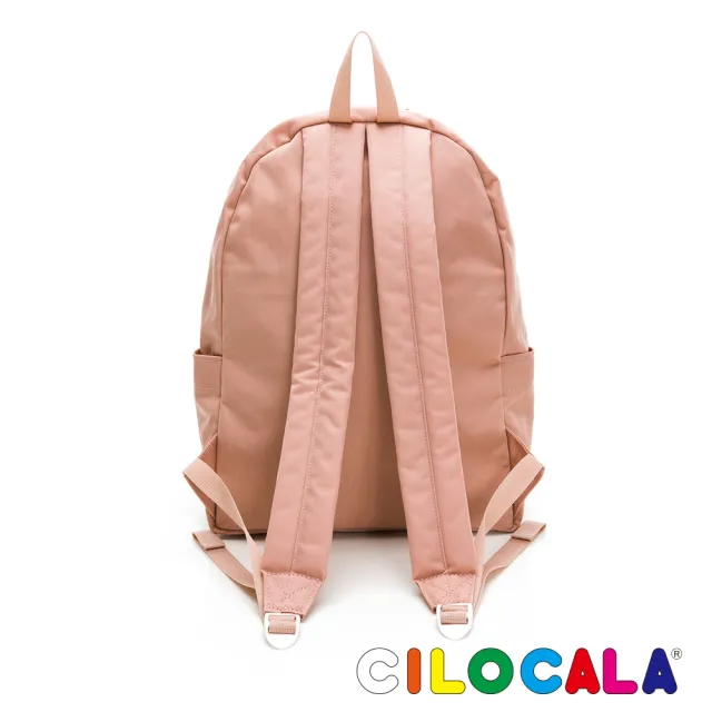 【CILOCALA】亮彩尼龍防潑水後背包-中大包(粉色)