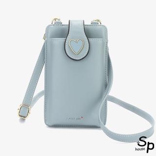 【Sp house】想念愛心女士手提側肩斜背手機包(5色可選)