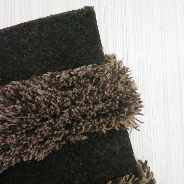 【山德力】ESPRIT羊毛地毯70X140棕條紋(立體長毛 柔軟舒適)