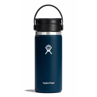 【Hydro Flask】16oz/473ml 寬口旋轉咖啡蓋保溫杯(靛藍色)(保溫瓶)